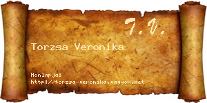 Torzsa Veronika névjegykártya